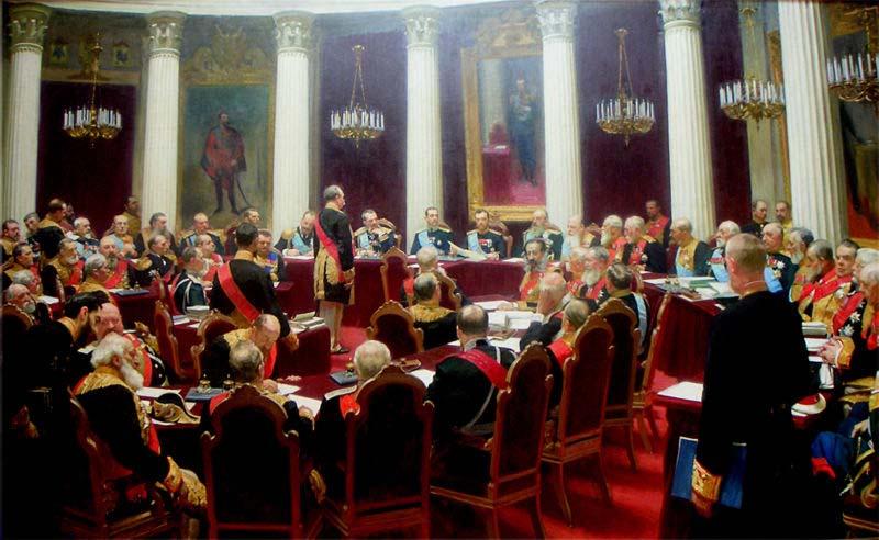 Ilya Repin Ceremonial session of the State Council 1900 oil painting image